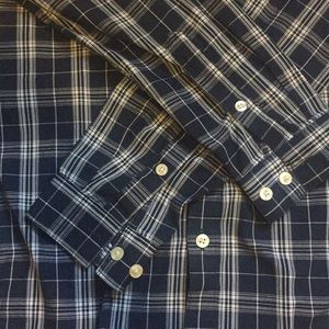 H&M  plaid navy blue Slim Fit